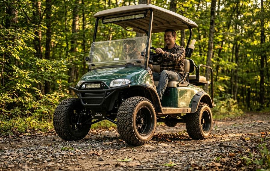 EZGO RXV with Jake's lift kit