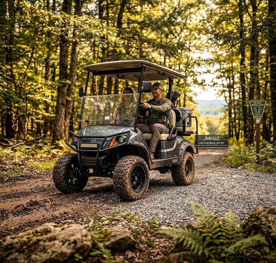 Jake's Yamaha Drive2 6-inch spindle lift installed